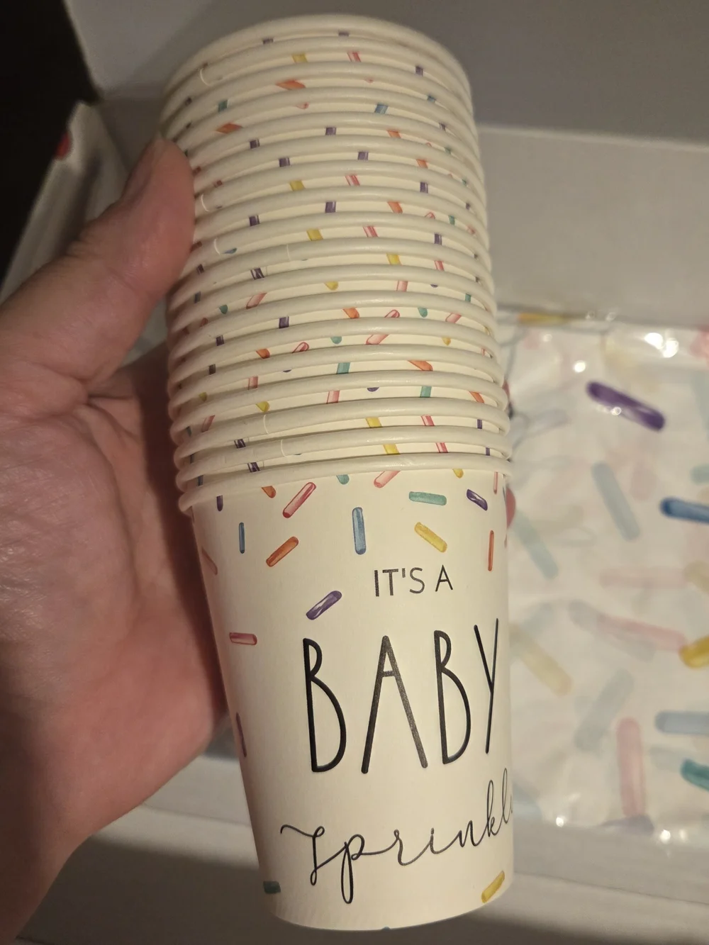It's a Baby Sprinkle Tableware Decor
